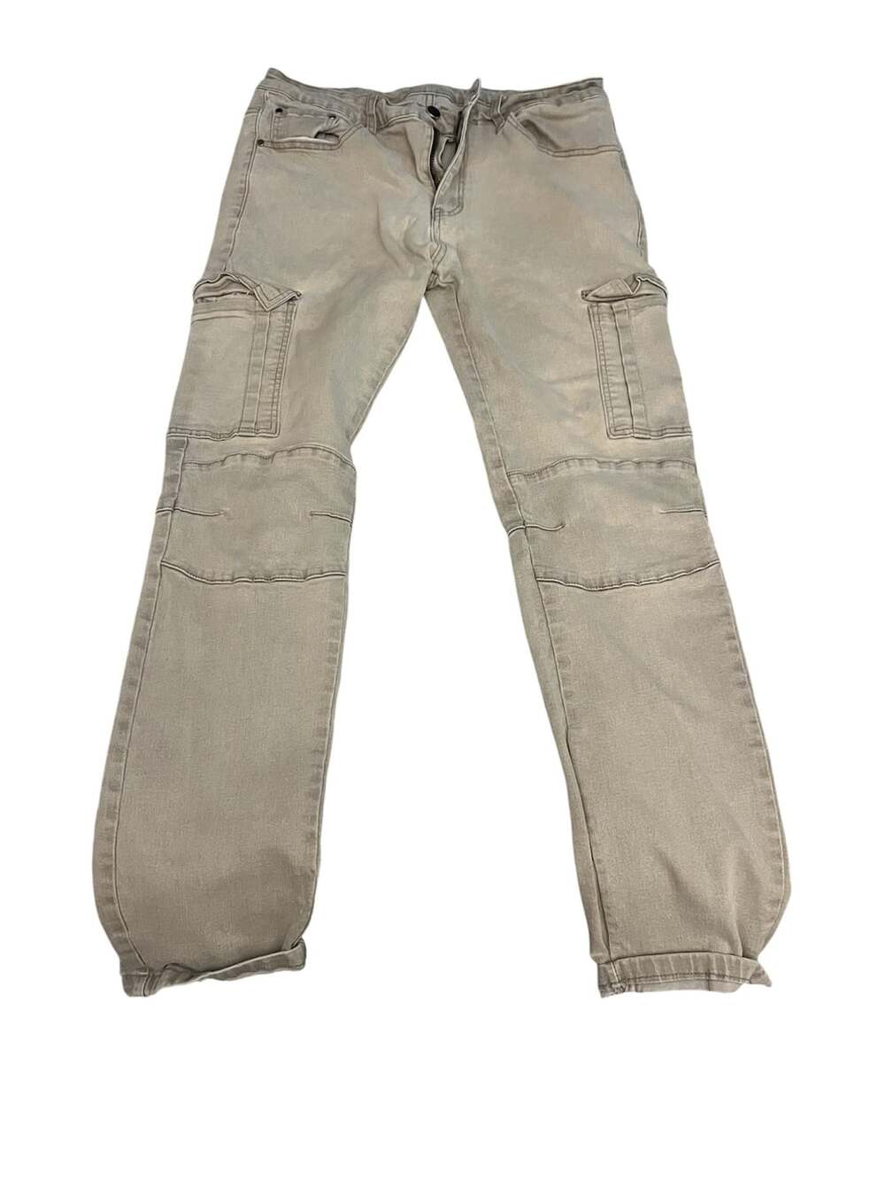 Jetlag Cargo Pants Khaki Green Stretch Urban
